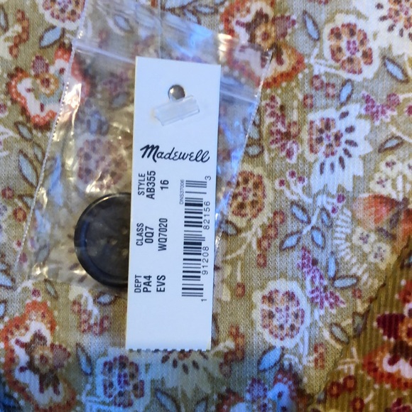 Madewell new with tags floral corduroy jumpsuit - Picture 3 of 13